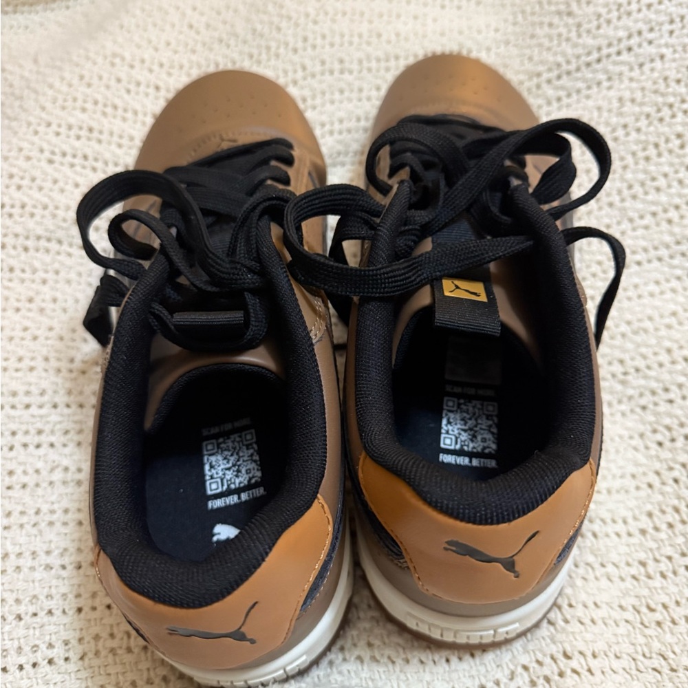 Puma Brown and Black Sneakers
